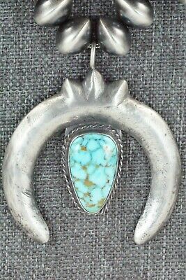 Turquoise & Sterling Silver Squash Blossom - Preston Haley