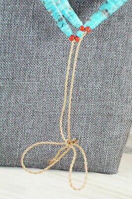 Turquoise & Spiny Oyster Necklace - Lupe Lovato