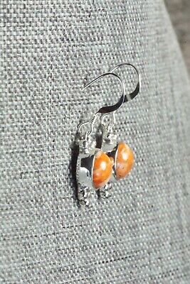 Spiny Oyster & Sterling Silver Earrings - Kim Whitehorse