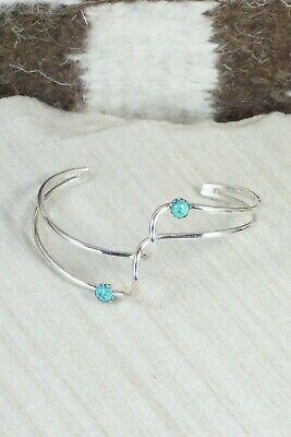 Turquoise & Sterling Silver Bracelet - Yolanda Skeets - High Lonesome Trading