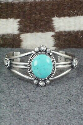 Turquoise and Sterling Silver Bracelet - Michael Calladitto