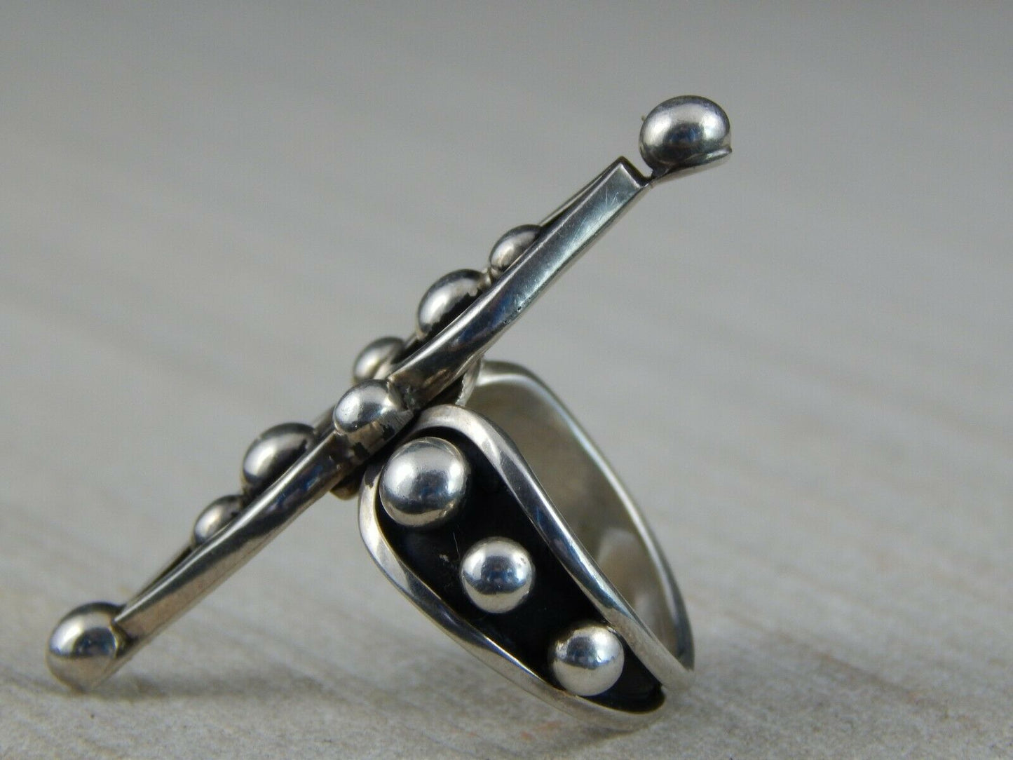 Navajo Sterling Silver Ring - G. Nez - Native American - Size 6 - High Lonesome Trading