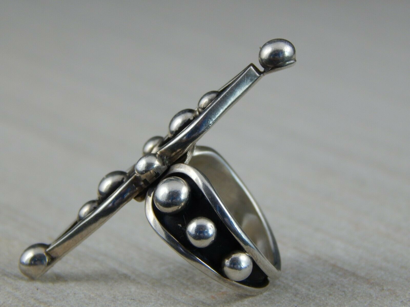 Navajo Sterling Silver Ring - G. Nez - Native American - Size 6 - High Lonesome Trading