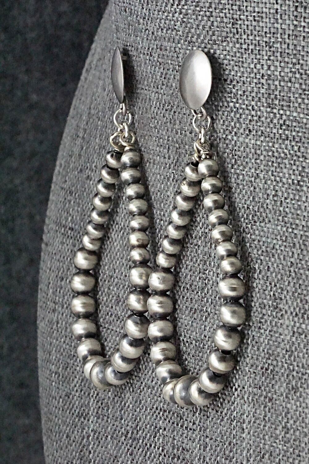 Sterling Silver Navajo Pearl Earrings - Amanda Perry