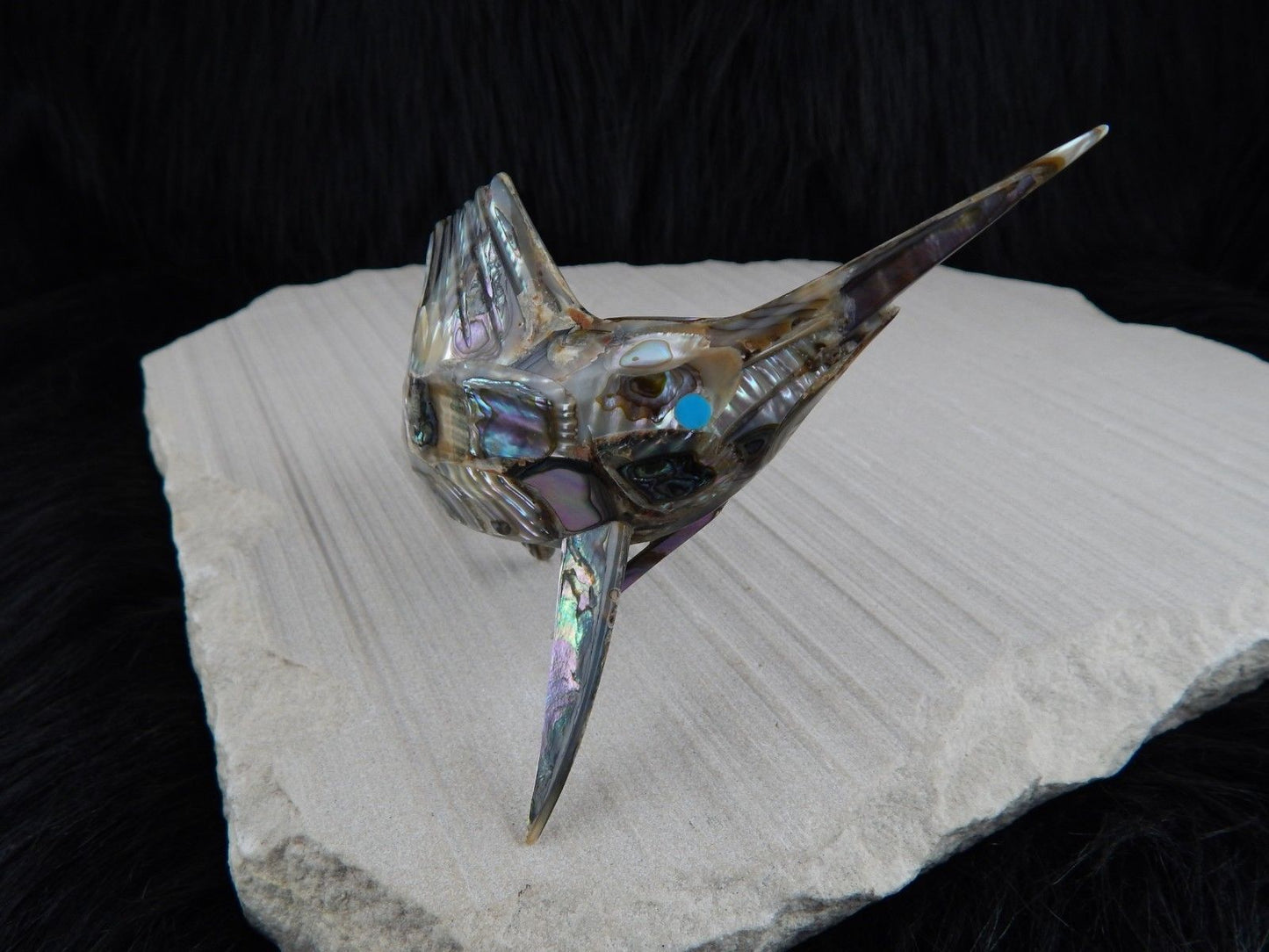 Sword Fish Zuni Fetish Carving - Philbert Beyuka - High Lonesome Trading