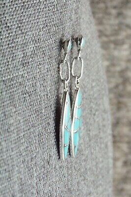 Turquoise & Sterling Silver Earrings - Danny Seoutewa