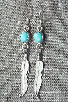 Turquoise and Sterling Silver Earrings - Sharon McCarthy