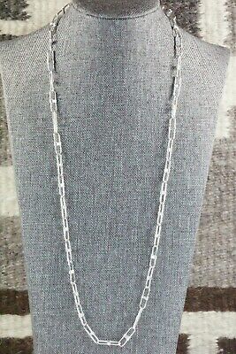 Navajo Sterling Silver Chain Necklace - Sally Shurley
