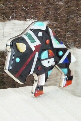 Multi Stone and Sterling Silver Pendant & Pin - Ernie Ohmsattie