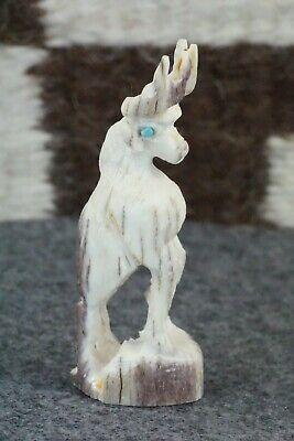 Deer Zuni Fetish Carving - Jerrold Lahaleon - High Lonesome Trading