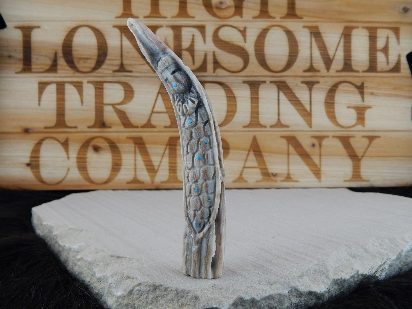 Corn Maiden Zuni Fetish Carving - Jerrold Lahaleon - High Lonesome Trading