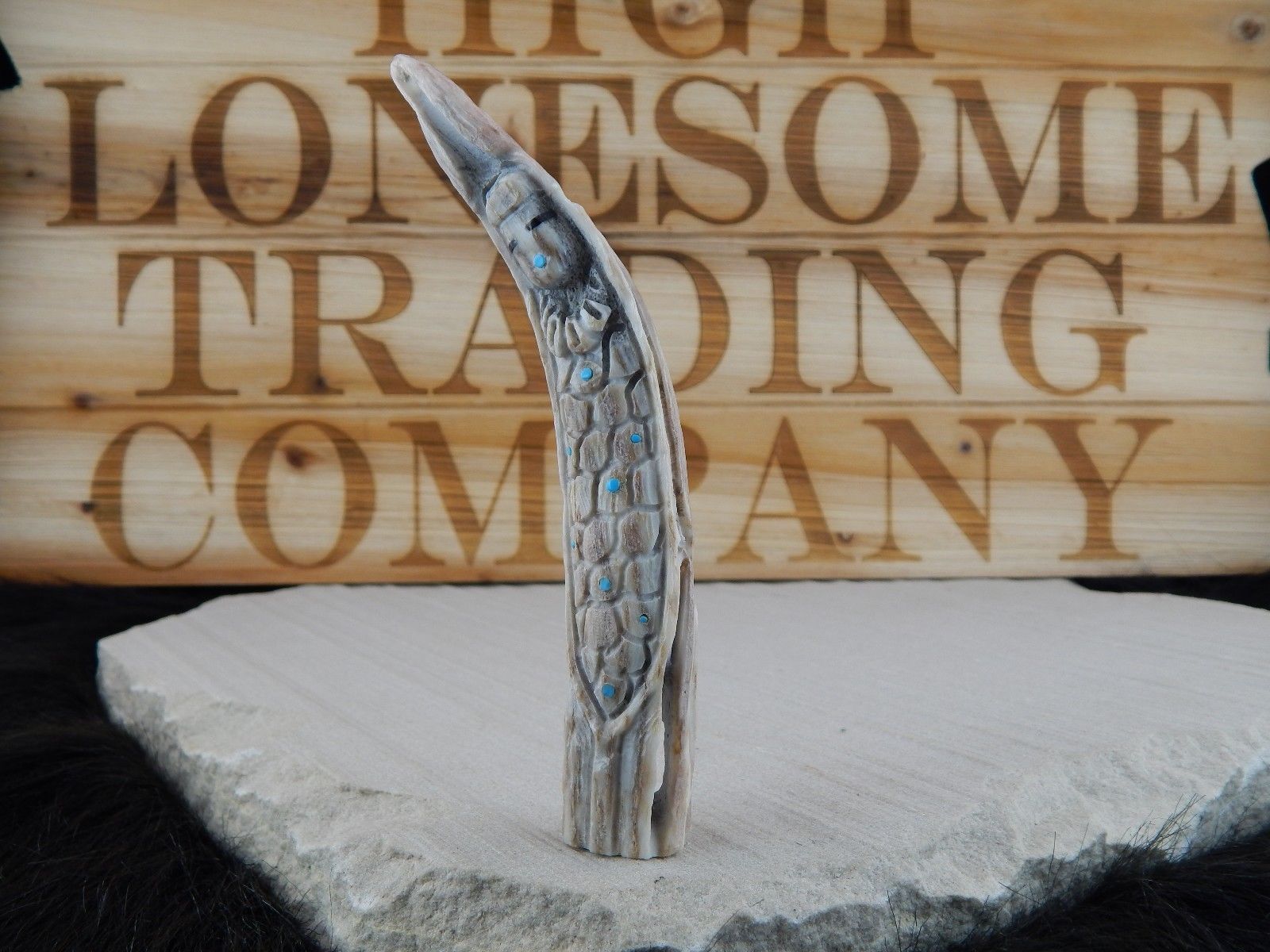 Corn Maiden Zuni Fetish Carving - Jerrold Lahaleon - High Lonesome Trading