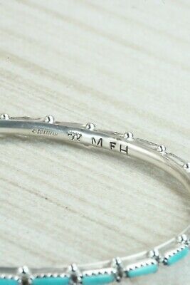 Turquoise & Sterling Silver Bracelet - Murray Hannaweeka