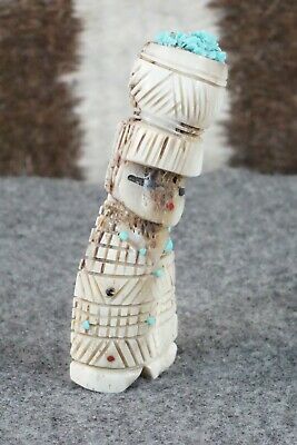 Corn Maiden Zuni Fetish Carving - Carl Etsate