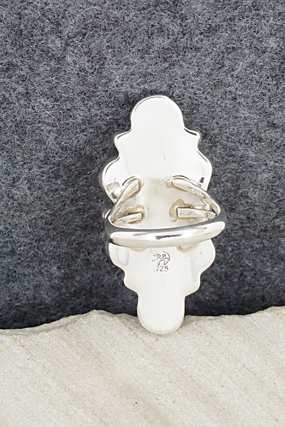 Turquoise Sterling Silver Ring - Roberta Begay - Size 7
