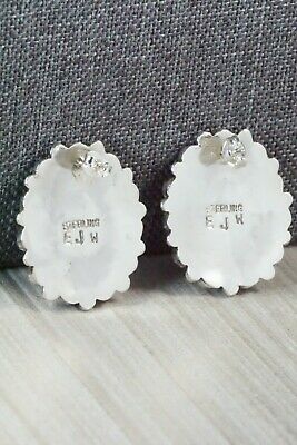 Turquoise & Sterling Silver Earrings - Eunise Wilson