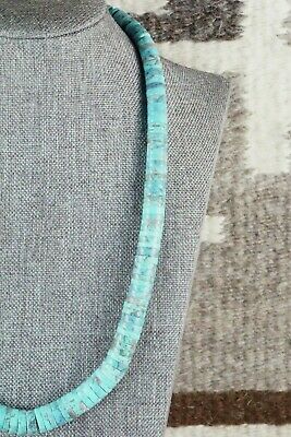 Turquoise & Sterling Silver Necklace - Lupe Lovato