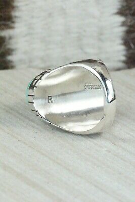 Turquoise and Sterling Silver Ring - Ray Jack - Size 9.5
