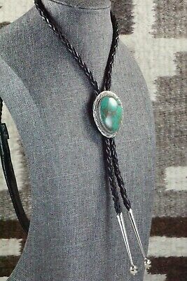 Turquoise & Sterling Silver Bolo Tie - Alvin Joe