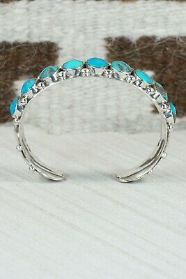 Navajo Turquoise & Sterling Silver Bracelet - Native American
