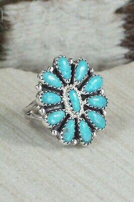 Turquoise and Sterling Silver Ring - Zeita Begay - Size 6 - High Lonesome Trading
