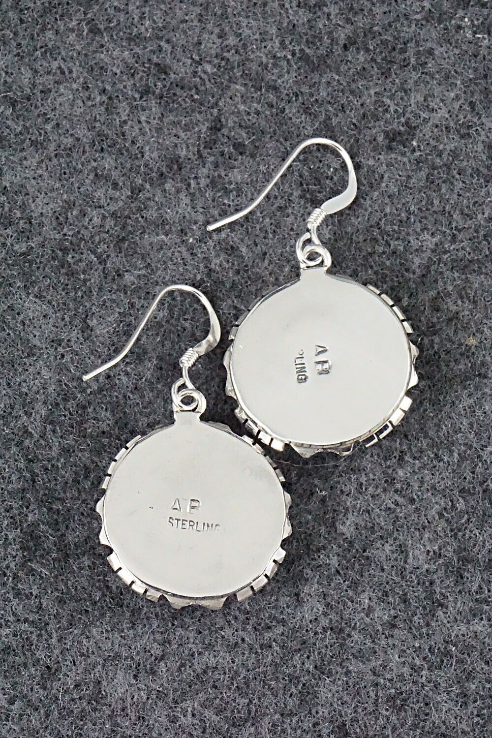 Turquoise & Sterling Silver Earrings - Amos Begay