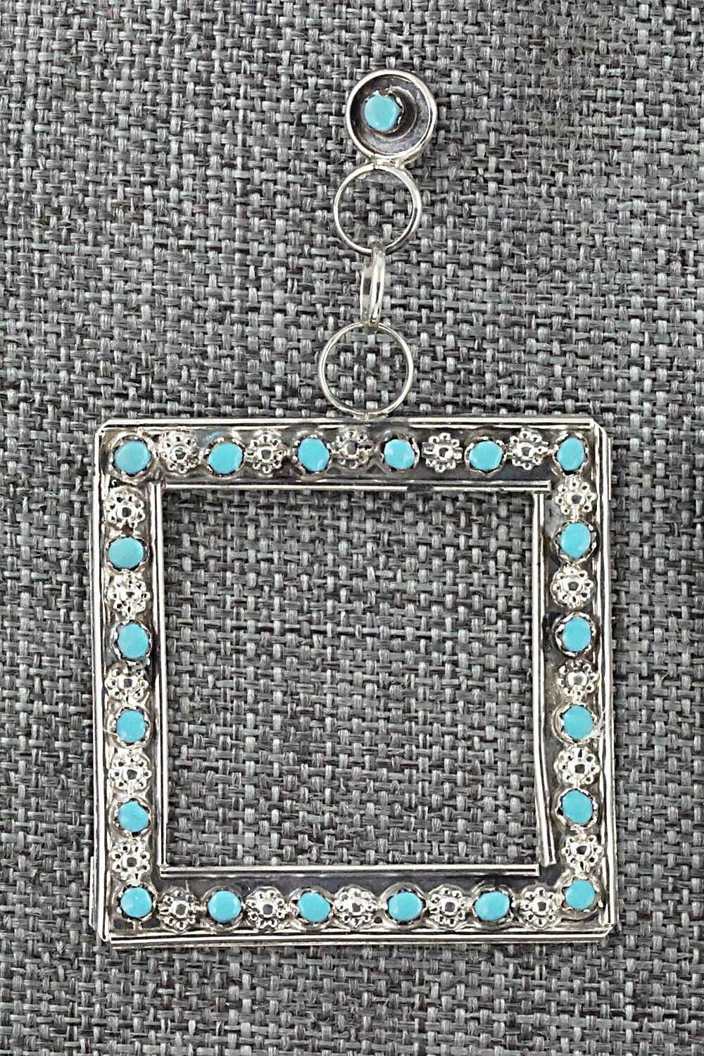 Turquoise & Sterling Silver Earrings - Marlon Quam