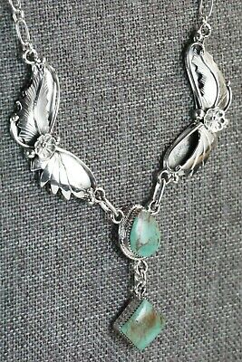 Turquoise & Sterling Silver Necklace - Sarah Yazzie