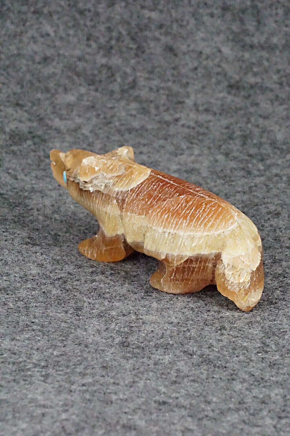 Wolf Zuni Fetish Carving - Ronnie Lunasee