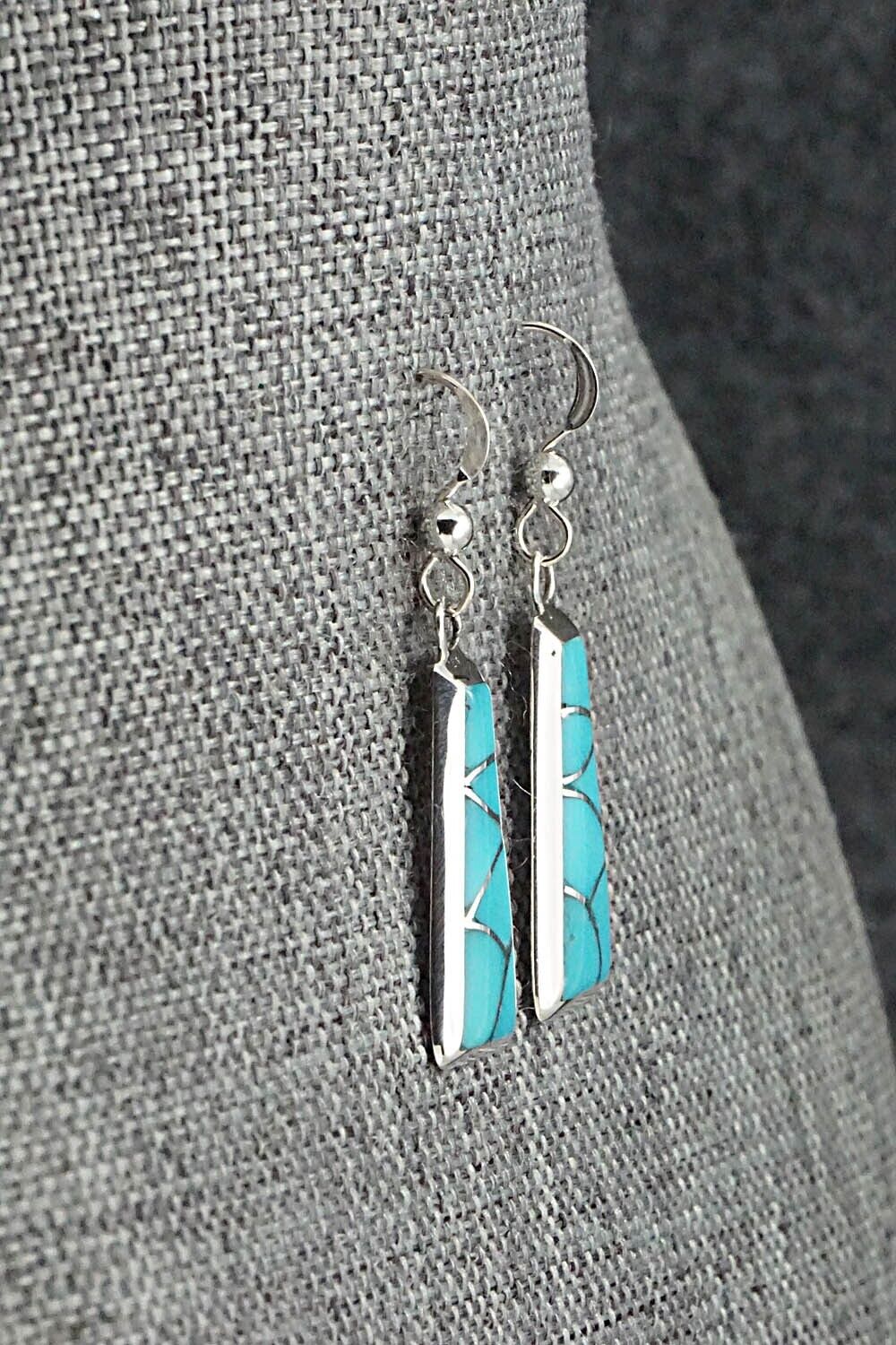 Turquoise & Sterling Silver Earrings - Stewart Tucson