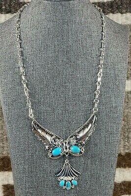 Navajo Turquoise & Sterling Silver Necklace - Henry Attakal - High Lonesome Trading