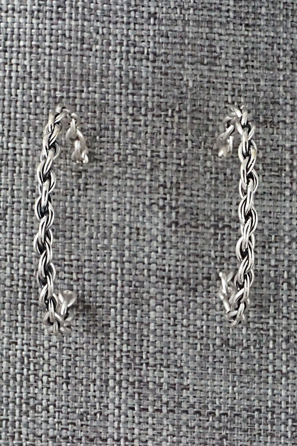Sterling Silver Hoop Earrings - Elaine Tahe