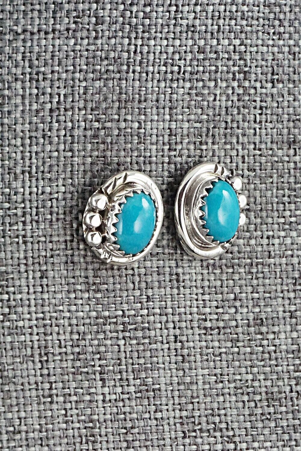 Turquoise & Sterling Silver Earrings - Rita Largo