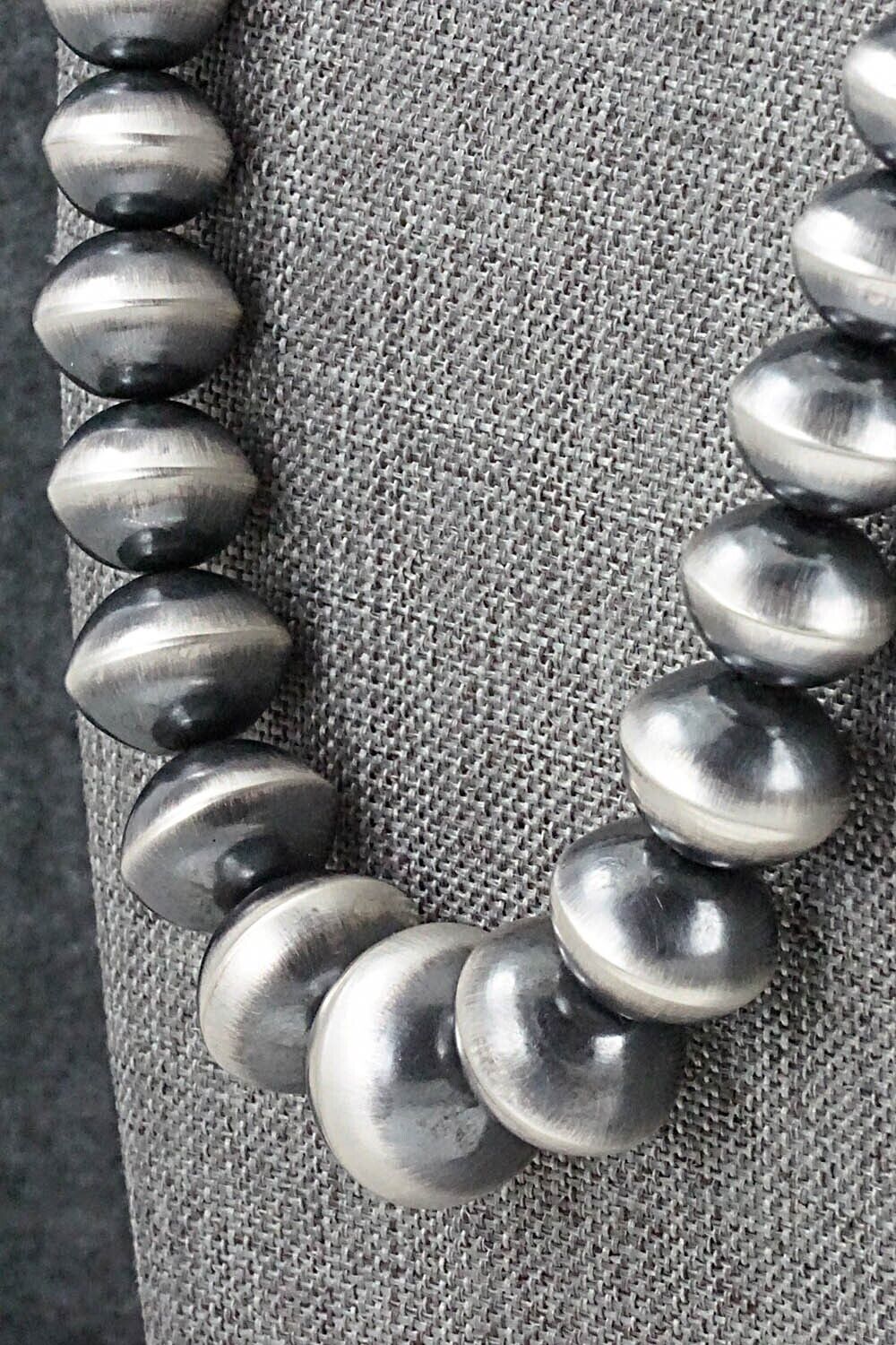 Navajo Pearl Sterling Silver Necklace Set - Preston Haley