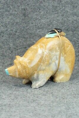 Bear Zuni Fetish Carving - Enrike Leekya