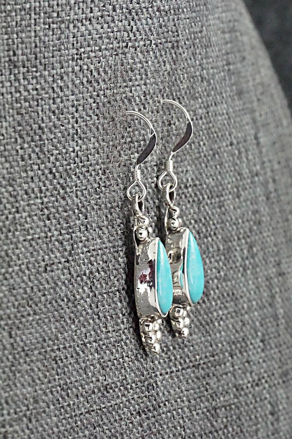 Turquoise & Sterling Silver Earrings - Isabelle Yazzie