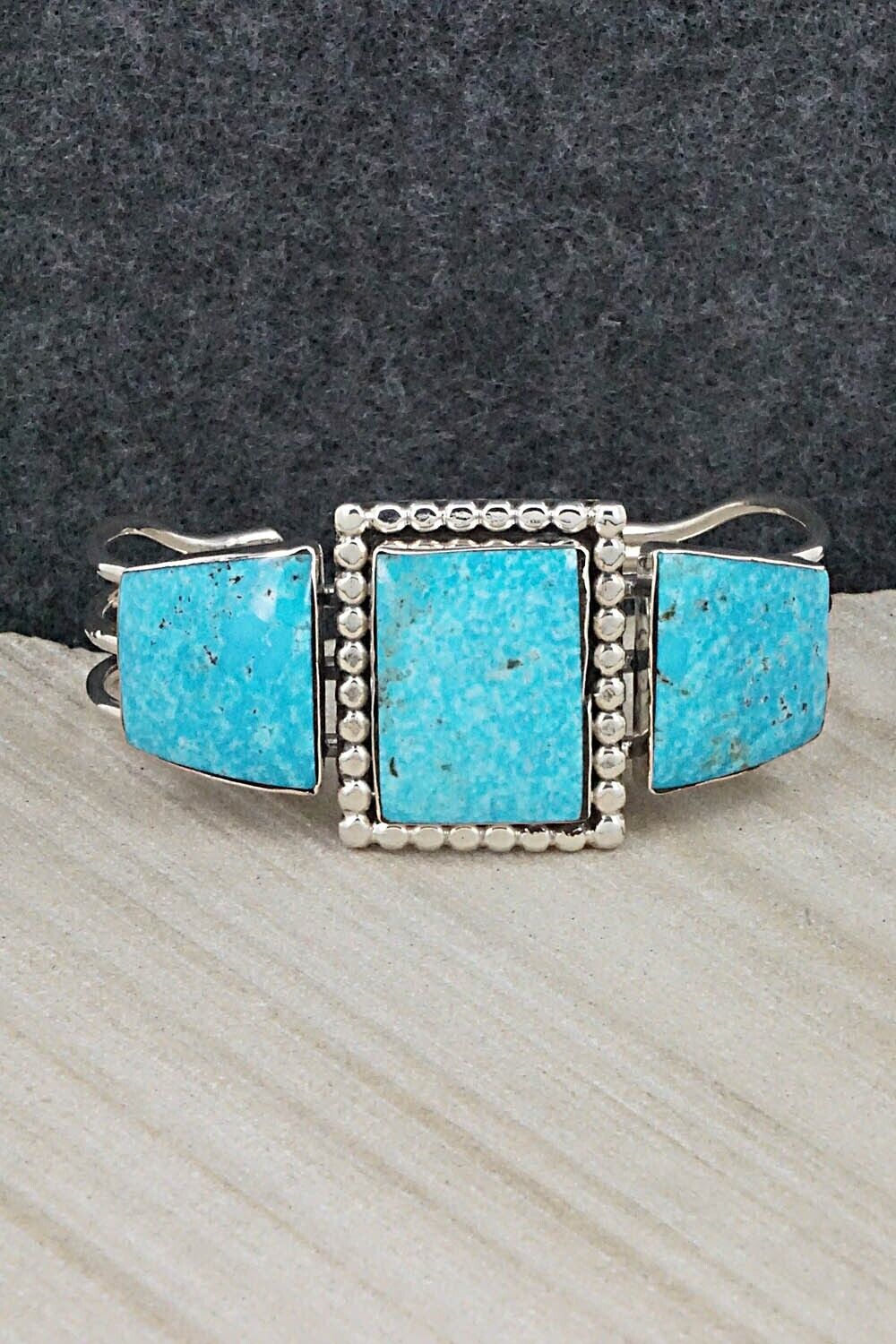 Turquoise & Sterling Silver Bracelet - Irvin Tsosie