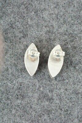 Multi Stone Inlay & Sterling Silver Earrings - Monica Johnson