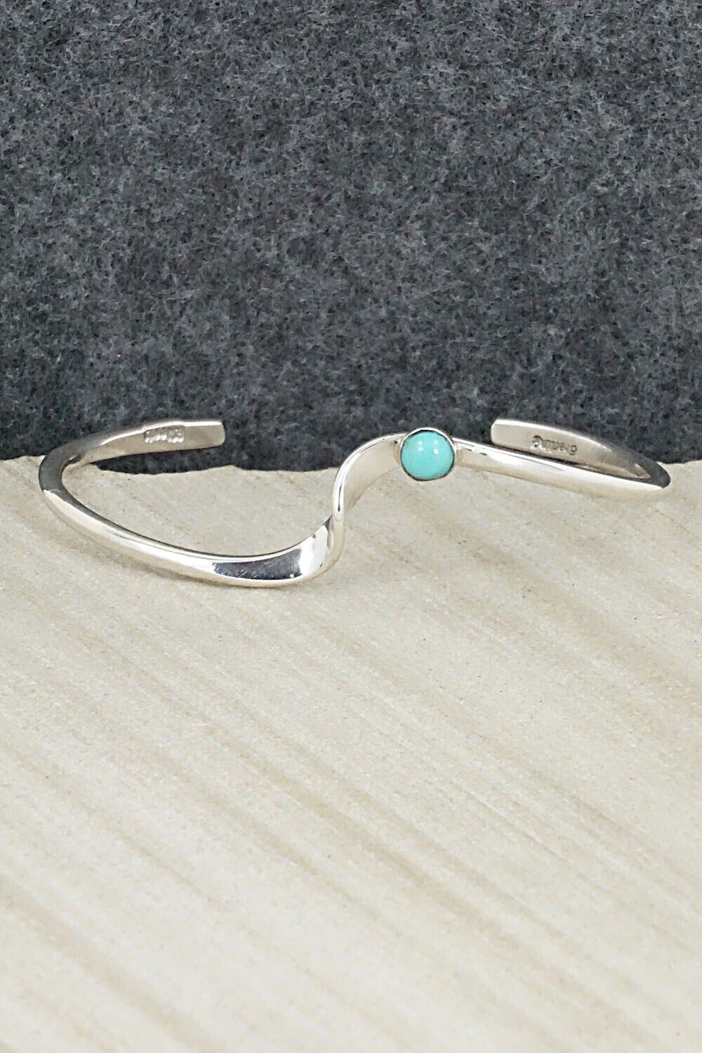 Turquoise & Sterling Silver Bracelet - Yolanda Skeets