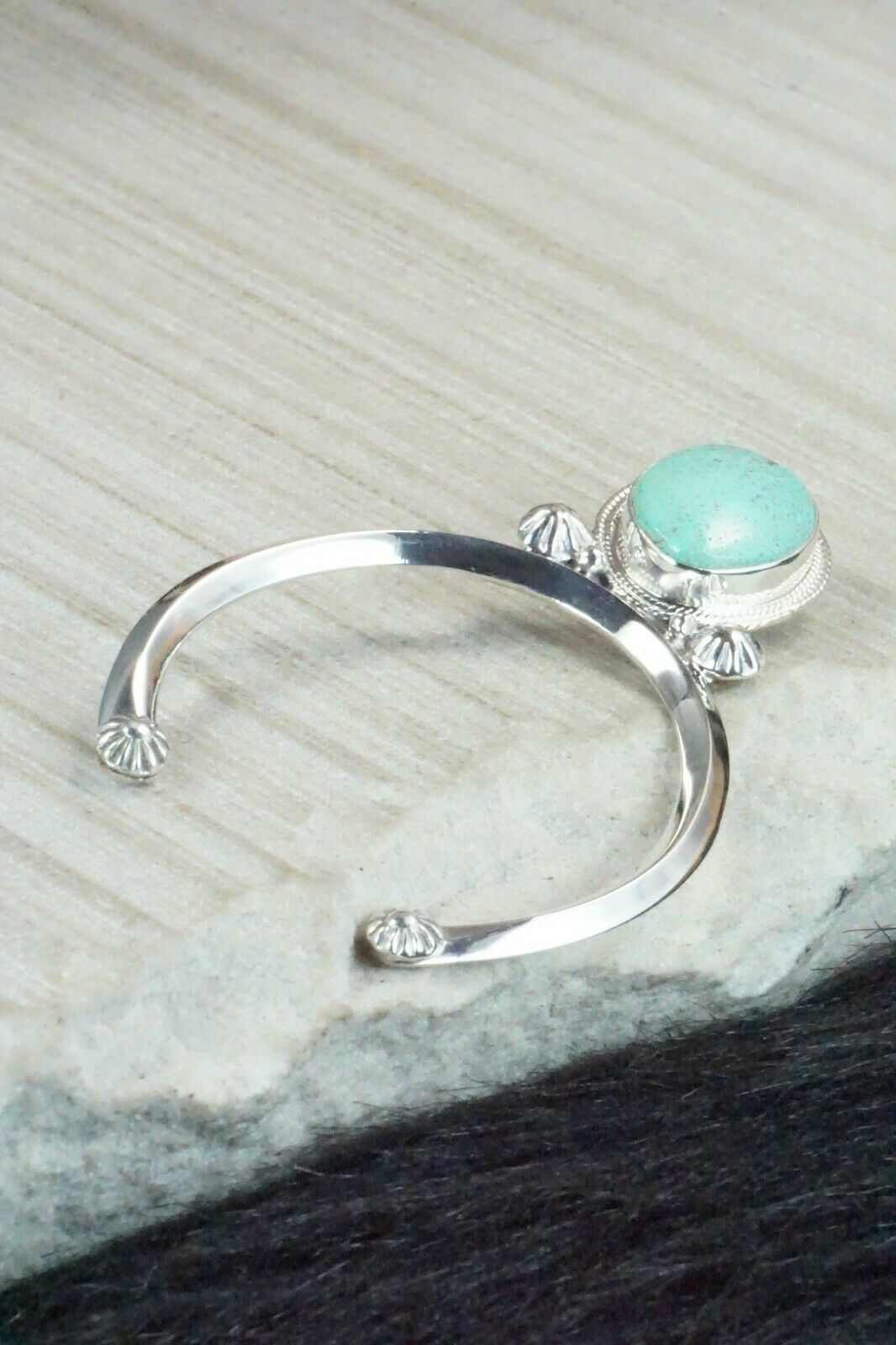 Turquoise & Sterling Silver Naja - Clarence Long