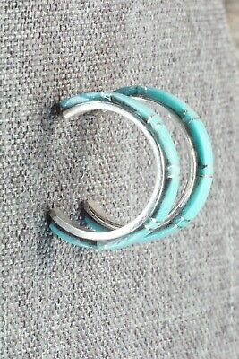 Turquoise & Sterling Silver Earrings - Terrence Panteah