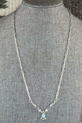 Turquoise & Sterling Silver Necklace - Tom Dinesto