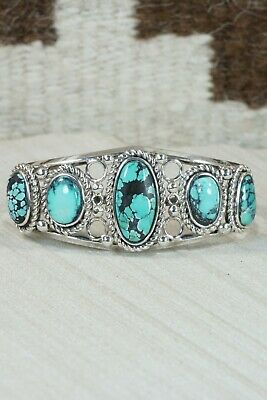 Zuni Turquoise & Sterling Silver Bracelet - Native American