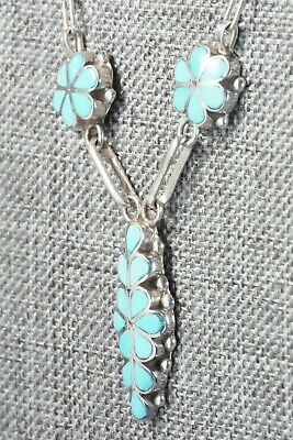 Turquoise & Sterling Silver Necklace - Velda Nastacio