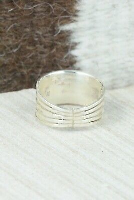 Turquoise & Sterling Silver Ring - Claresse Kylestewa - Size 8.75