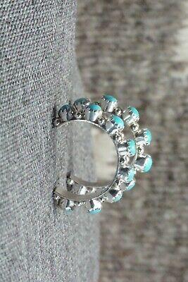 Turquoise & Sterling Silver Earrings - Gaynell Parker - High Lonesome Trading
