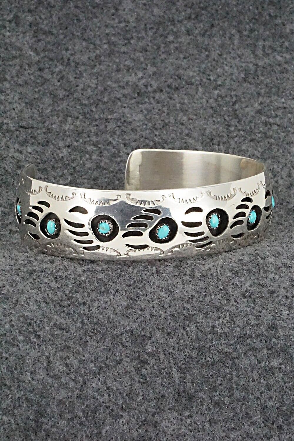 Turquoise & Sterling Silver Bracelet - Pearlene Spencer