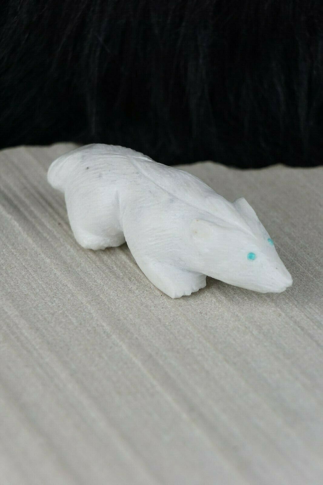 Badger Zuni Fetish Carving - Jonas Hastito - High Lonesome Trading