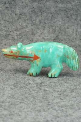 Wolf Zuni Fetish Carving - Andres Quandelacy