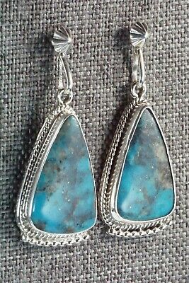 Turquoise & Sterling Silver Earrings - Sharon McCarthy